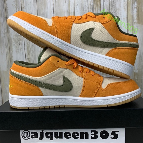Air Jordan 1 Low Olive Curry - Picture 3 of 6